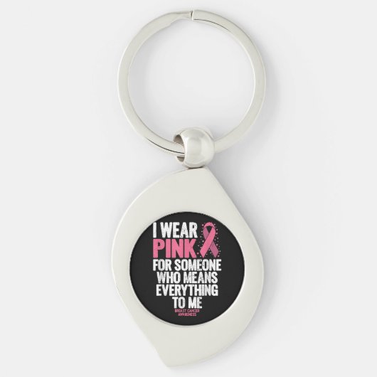 乳がん認識度シャツ(Family Breast C) キーホルダー (正面)