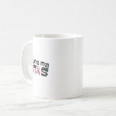 乳がん認識度シャツMaサポートギフト コーヒーマグカップ (正面左)