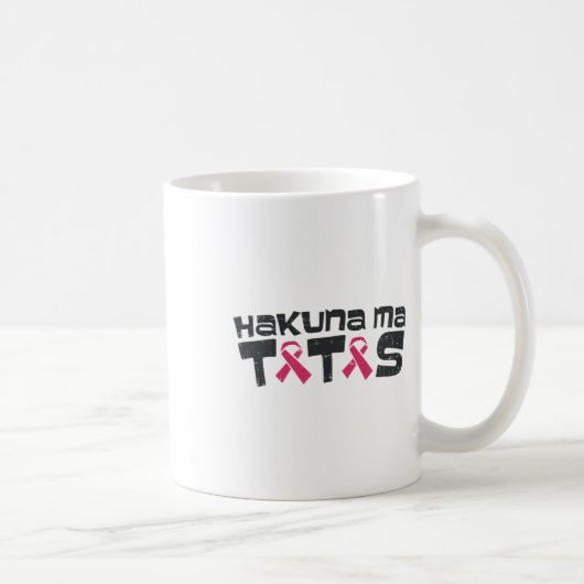 乳がん認識度シャツMaサポートギフト コーヒーマグカップ (右)