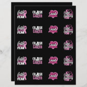 乳がん認識度シール (正面/裏面)