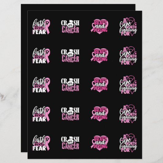 乳がん認識度シール (正面/裏面)