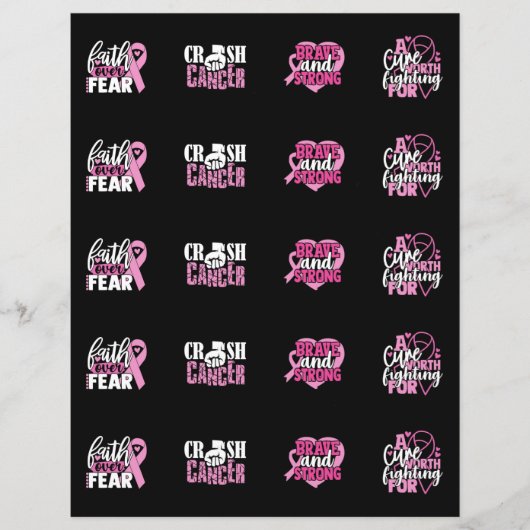 乳がん認識度シール (正面)