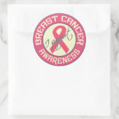 乳がん認識度シール ラウンドシール (バッグ)