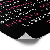 乳がん認識度スラング用語 ポスター (角)