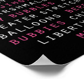 乳がん認識度スラング用語 ポスター (角)