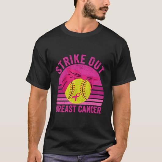 乳がん認識度ソフトボール戦を打ち切る Tシャツ (正面)