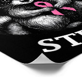 乳がん認識度タヌキFeralと強 ポスター (角)