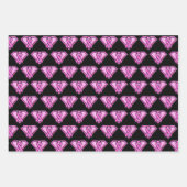 乳がん認識度ダイヤモンドロゴコレクション ラッピングペーパーシート (正面3)