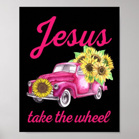 乳がん認識度トラックJesus Take The Wheel ポスター (正面)