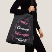 乳がん認識度トート クロスボディバッグ (クローズアップ)