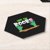 乳がん認識度ハロウィーン ペーパーコースター (アングル)