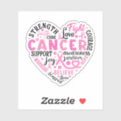 乳がん認識度ビニールシール シール (シート)