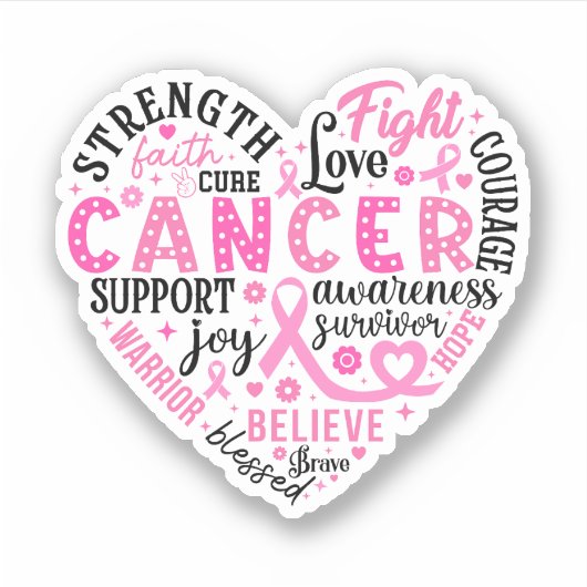 乳がん認識度ビニールシール シール (正面)