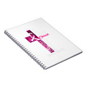 乳がん認識度ピンククロスクリスチャン ノートブック (右側)