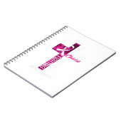 乳がん認識度ピンククロスクリスチャン ノートブック (左側)