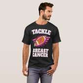 乳がん認識度ピンクリボンに取り組む Tシャツ (正面フル)