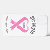 乳がん認識度ピンクリボンのケース Case-Mate iPhoneケース (裏面 (横))