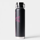 乳がん認識度ピンクリボンクロス ウォーターボトル (背面)