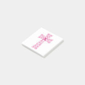 乳がん認識度ピンクリボンクロス ポストイット (アングル)