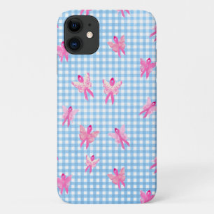 乳がん認識度ピンクリボンバタフライ iPhone 11 ケース