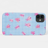 乳がん認識度ピンクリボンバタフライ Case-Mate iPhoneケース (裏面(横))