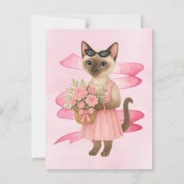 乳がん認識度ピンクリボンフローリスト ポストカード