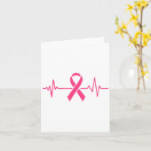 乳がん認識度ピンクリボン心拍Surv カード (黄色い花)
