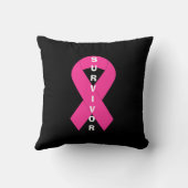 乳がん認識度ピンクリボン生存者 クッション (裏面)