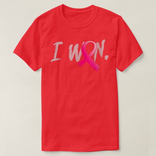 乳がん認識度ピンクリボン生存者 Tシャツ (デザイン正面)