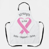 乳がん認識度ピンクリボン エプロン (正面)