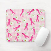 乳がん認識度ピンクリボン マウスパッド (マウス)