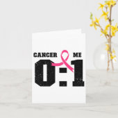 乳がん認識度ピンクリボン – Me 1 Cancer カード (黄色い花)
