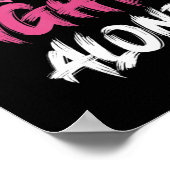 乳がん認識度ピンクリボンTシャツ80 ポスター (角)