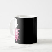 乳がん認識度ピンク支持乳癌 コーヒーマグカップ (正面左)