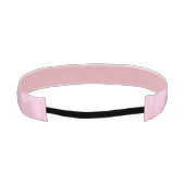 乳がん認識度ピンク無地の色かわいい アスレチックヘッドバンド (裏面)