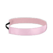 乳がん認識度ピンク無地の色かわいい アスレチックヘッドバンド (左)