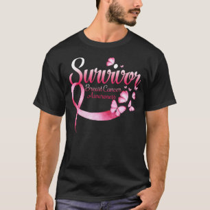 乳がん認識度ピンク蝶リボンsu tシャツ