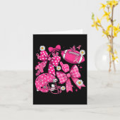 乳がん認識度フットビルコケットボウピンク カード (黄色い花)