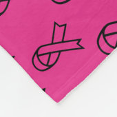 乳がん認識度フリースブランケット フリースブランケット (角)