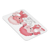 乳がん認識度プードル マグネット (右側)