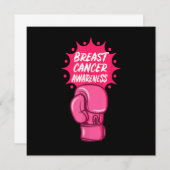 乳がん認識度ボクシンググローブサポートサーヴィ 招待状 (正面/裏面)