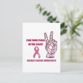 乳がん認識度ポストカード ポストカード (スタンド正面)