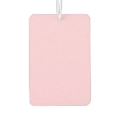 乳がん認識度ライトピンクかわいいハート カーエアーフレッシュナー (裏面)