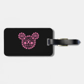 乳がん認識度リボンの戦いbr荷物ラベル ラゲッジタグ (裏面横)