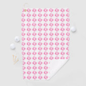 乳がん認識度リボンの水色 ゴルフタオル (インサイチュ)