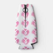 乳がん認識度リボンの水色 ボトルクーラー (裏面)