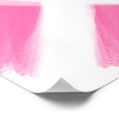 乳がん認識度リボンの水色 ポスター (角)