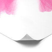 乳がん認識度リボンの水色 ポスター (角)