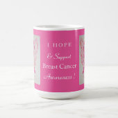 乳がん認識度リボンエンジェルカスタムマグカップ コーヒーマグカップ (中央)