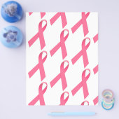 乳がん認識度リボンプリントチラシ チラシ (シングル)